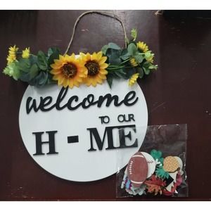Welcome home sign